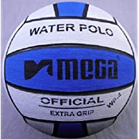 Los mejores  - Pelota de waterpolo Mega- en blanco y azul- tamaño número 4: Para competiciones junior y de mujeres